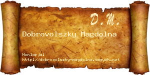 Dobrovolszky Magdolna névjegykártya
